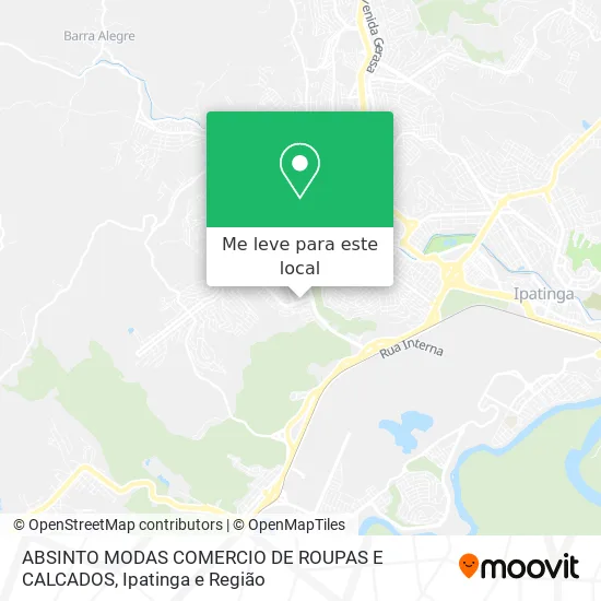 ABSINTO MODAS COMERCIO DE ROUPAS E CALCADOS mapa