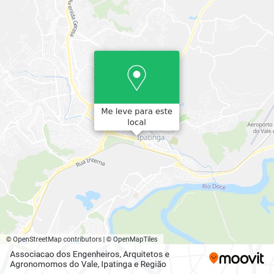 Associacao dos Engenheiros, Arquitetos e Agronomomos do Vale mapa