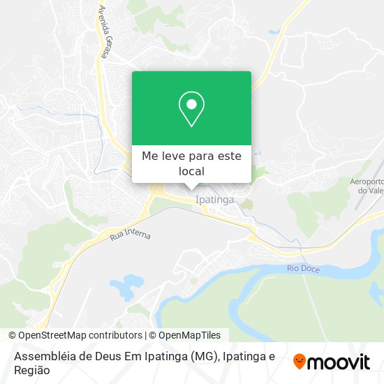 Assembléia de Deus Em Ipatinga (MG) mapa