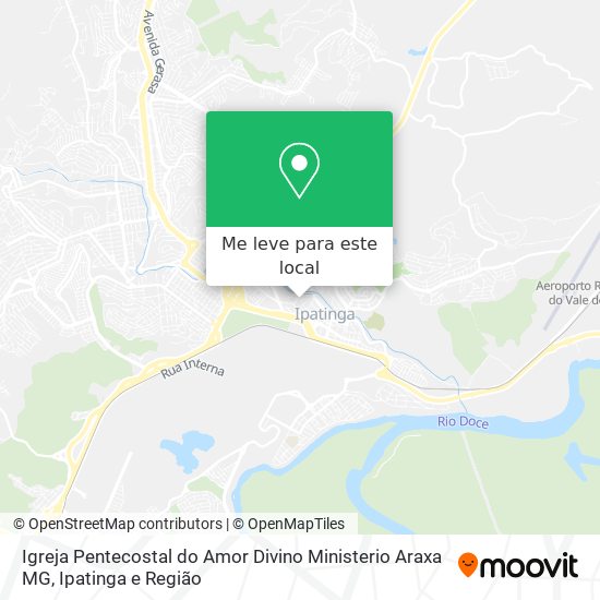Igreja Pentecostal do Amor Divino Ministerio Araxa MG mapa