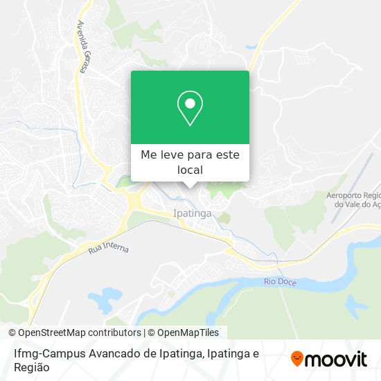 Ifmg-Campus Avancado de Ipatinga mapa