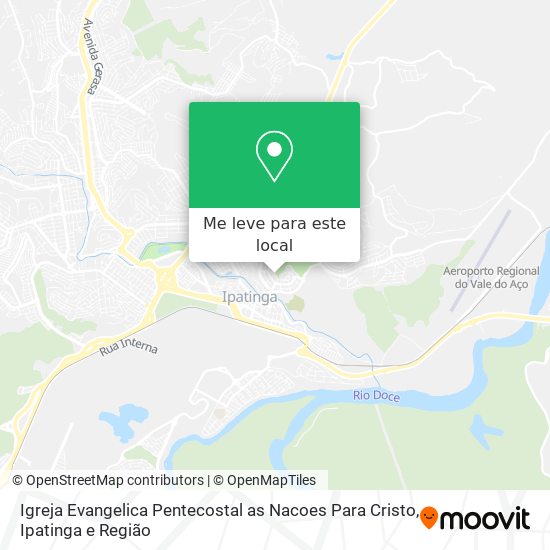 Igreja Evangelica Pentecostal as Nacoes Para Cristo mapa