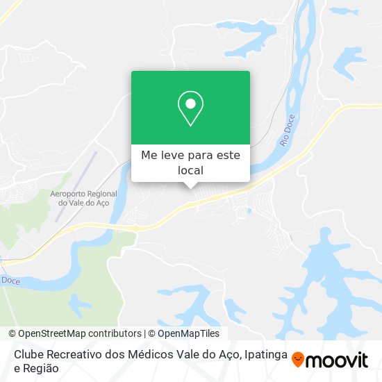 Clube Recreativo dos Médicos Vale do Aço mapa