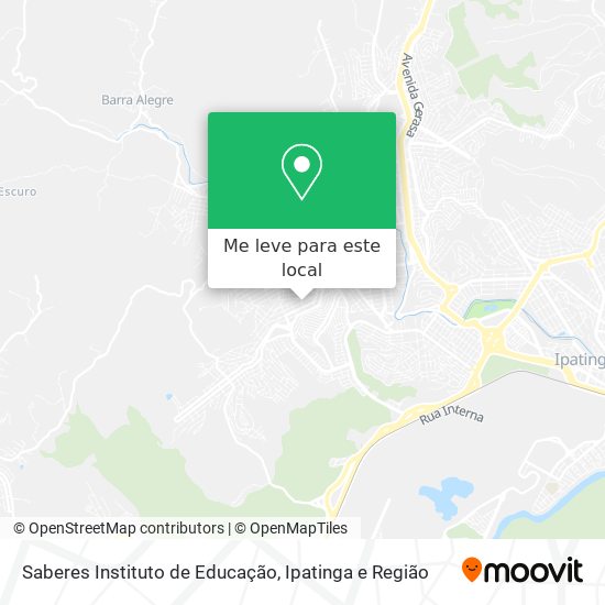 Saberes Instituto de Educação mapa