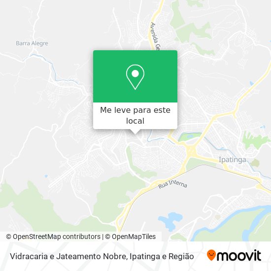 Vidracaria e Jateamento Nobre mapa