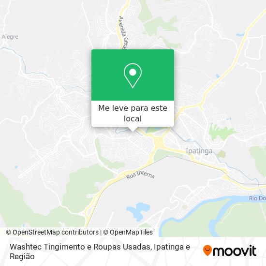 Washtec Tingimento e Roupas Usadas mapa