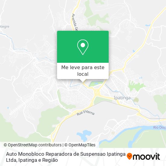 Auto Monobloco Reparadora de Suspensao Ipatinga Ltda mapa