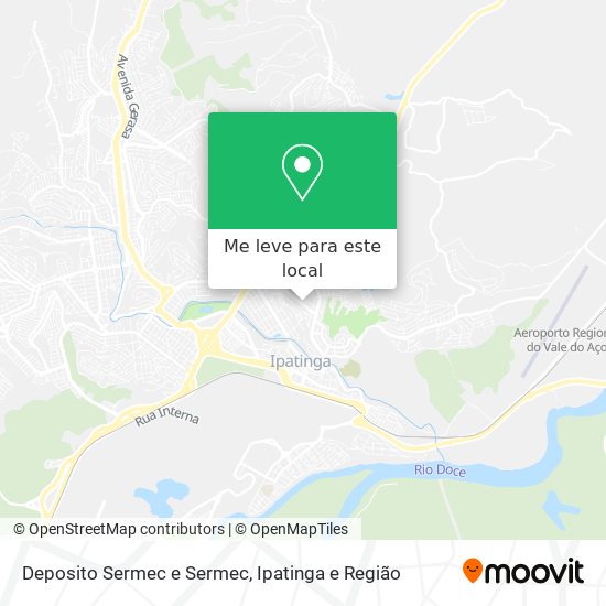 Deposito Sermec e Sermec mapa