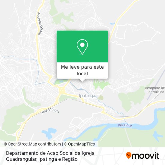 Departamento de Acao Social da Igreja Quadrangular mapa