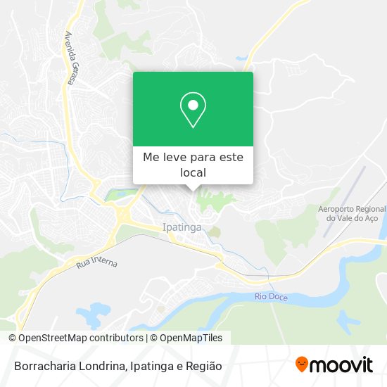 Borracharia Londrina mapa