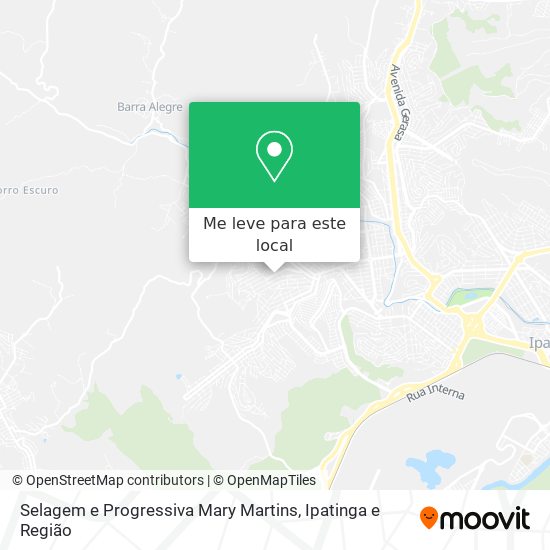 Selagem e Progressiva Mary Martins mapa
