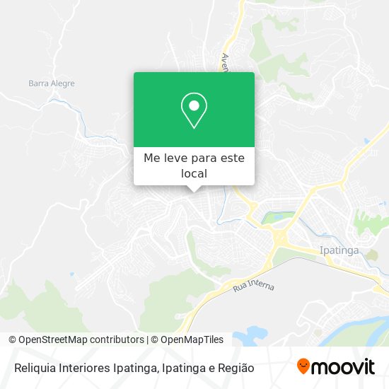 Reliquia Interiores Ipatinga mapa