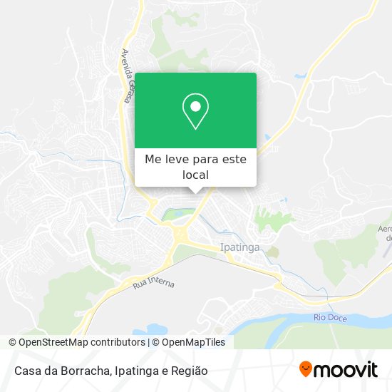 Casa da Borracha mapa