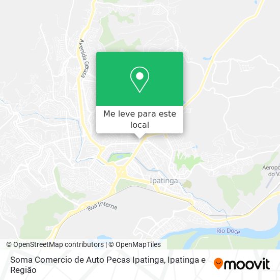 Soma Comercio de Auto Pecas Ipatinga mapa