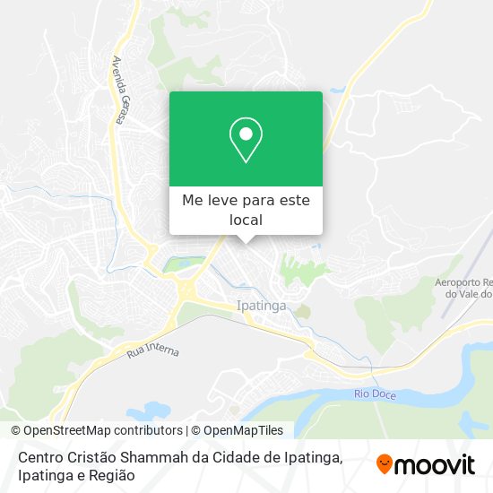 Centro Cristão Shammah da Cidade de Ipatinga mapa