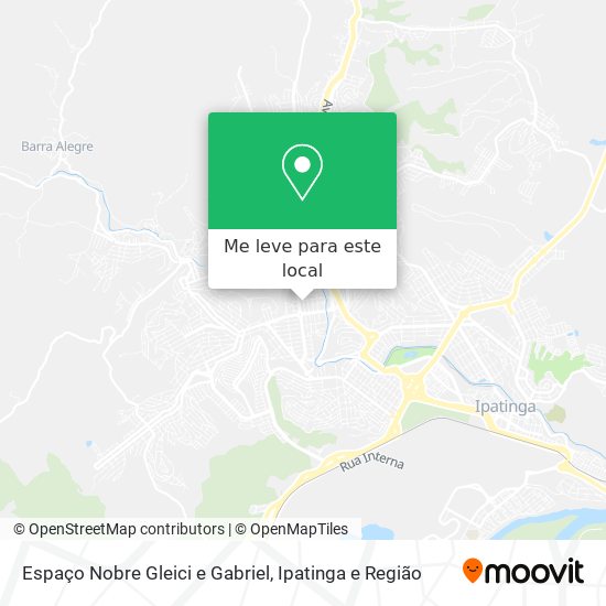 Espaço Nobre Gleici e Gabriel mapa
