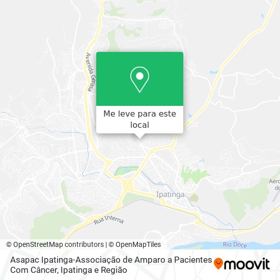 Asapac Ipatinga-Associação de Amparo a Pacientes Com Câncer mapa