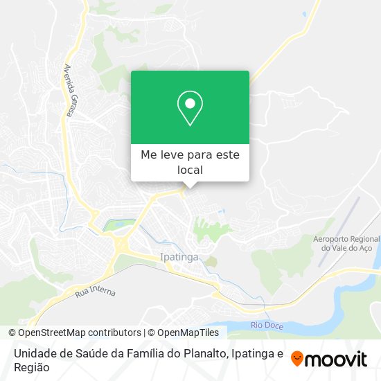 Unidade de Saúde da Família do Planalto mapa