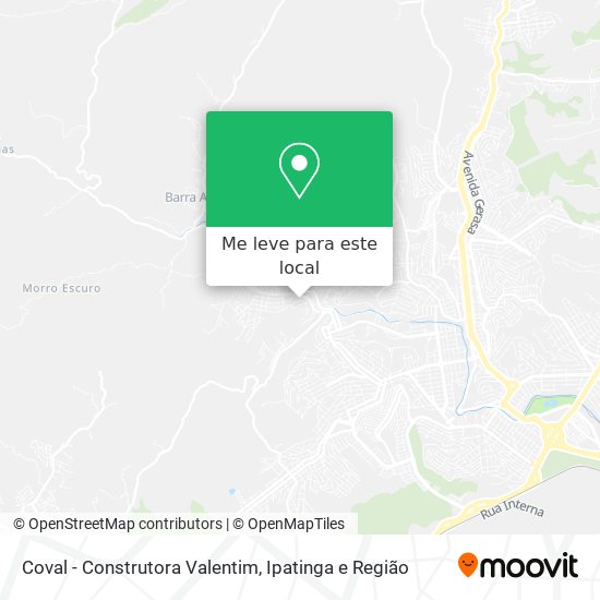 Coval - Construtora Valentim mapa