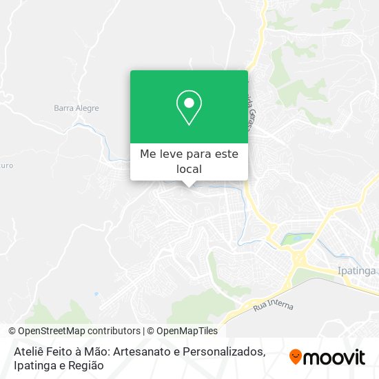 Ateliê Feito à Mão: Artesanato e Personalizados mapa