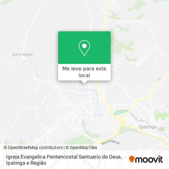 Igreja Evangelica Pentencostal Santuario de Deus mapa