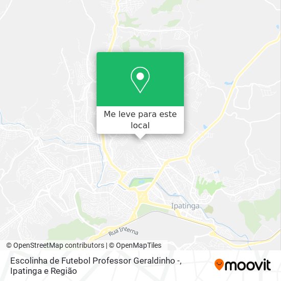 Escolinha de Futebol Professor Geraldinho - mapa