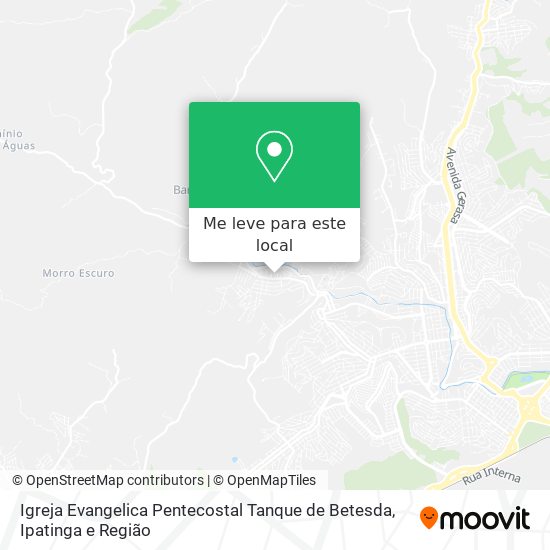 Igreja Evangelica Pentecostal Tanque de Betesda mapa