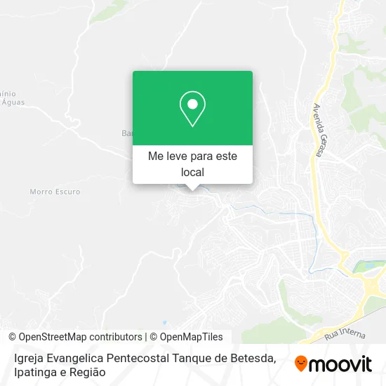 Igreja Evangelica Pentecostal Tanque de Betesda mapa