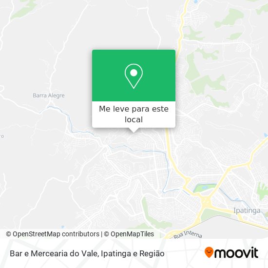 Bar e Mercearia do Vale mapa