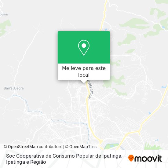 Soc Cooperativa de Consumo Popular de Ipatinga mapa