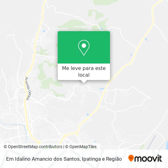 Em Idalino Amancio dos Santos mapa