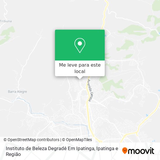 Instituto de Beleza Degradê Em Ipatinga mapa