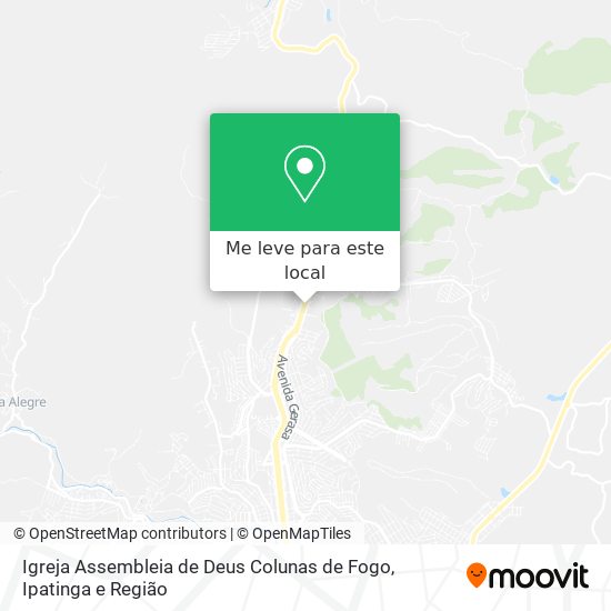 Igreja Assembleia de Deus Colunas de Fogo mapa