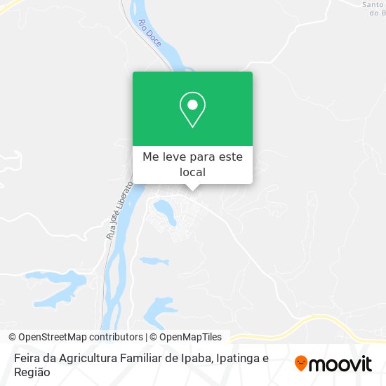 Feira da Agricultura Familiar de Ipaba mapa