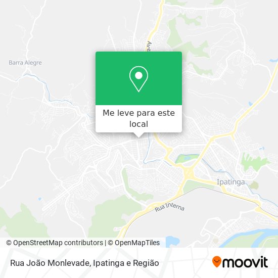 Rua João Monlevade mapa