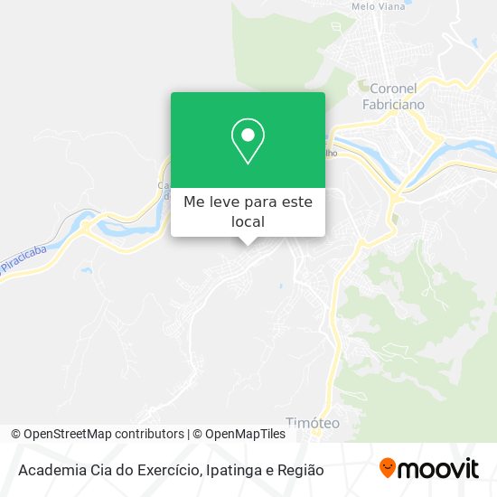 Academia Cia do Exercício mapa