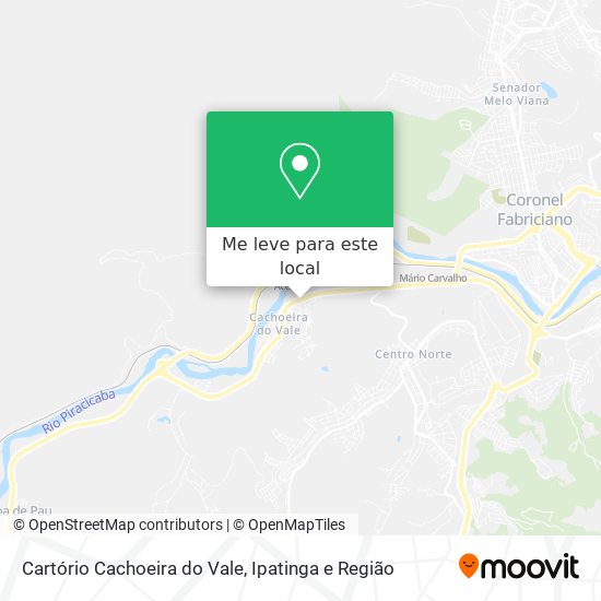 Cartório Cachoeira do Vale mapa