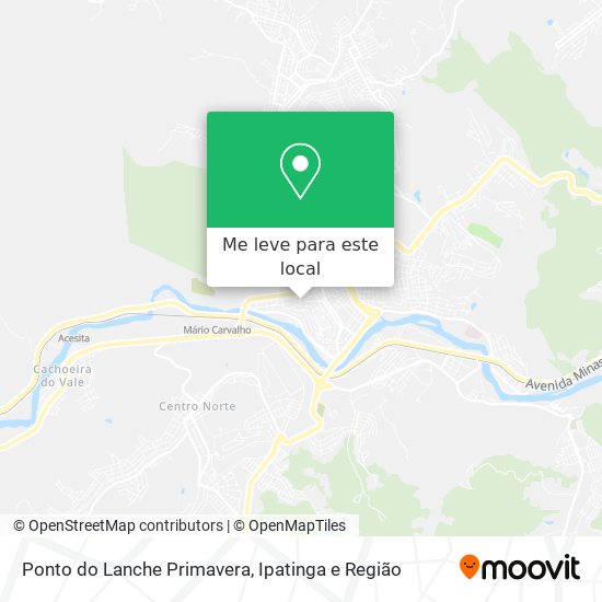 Ponto do Lanche Primavera mapa
