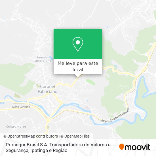 Prosegur Brasil S.A. Transportadora de Valores e Segurança mapa