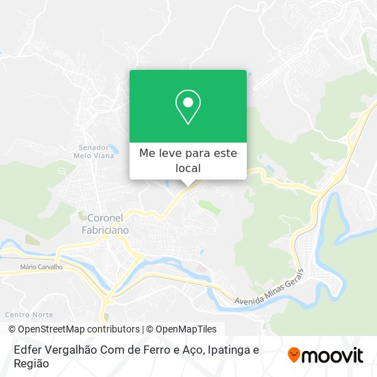 Edfer Vergalhão Com de Ferro e Aço mapa