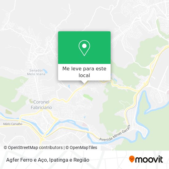 Agfer Ferro e Aço mapa