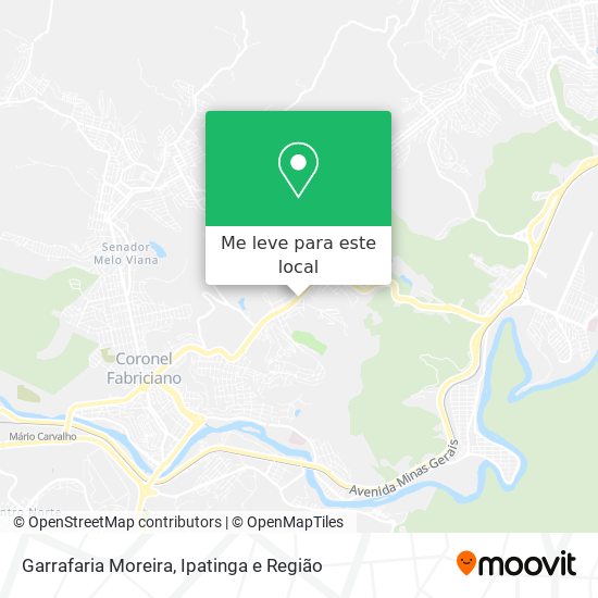 Garrafaria Moreira mapa