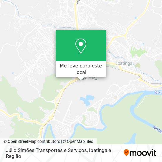 Júlio Simões Transportes e Serviços mapa