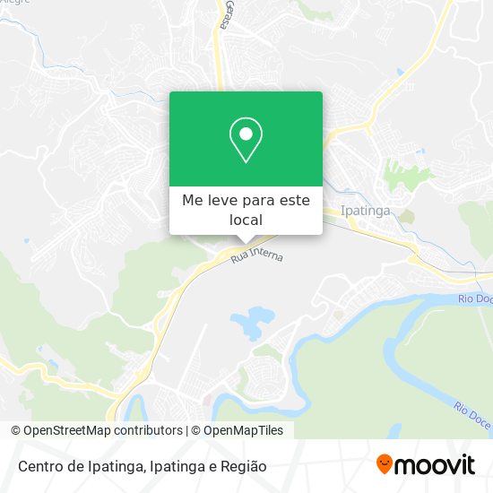 Centro de Ipatinga mapa