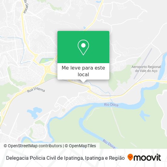 Delegacia Policia Civil de Ipatinga mapa