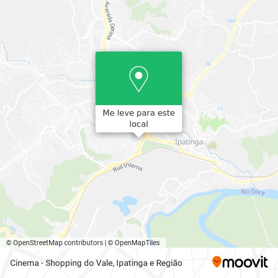 Cinema - Shopping do Vale mapa
