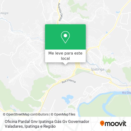 Oficina Pardal Gnv Ipatinga Gás Gv Governador Valadares mapa