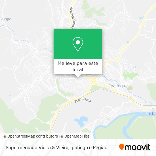 Supermercado Vieira & Vieira mapa