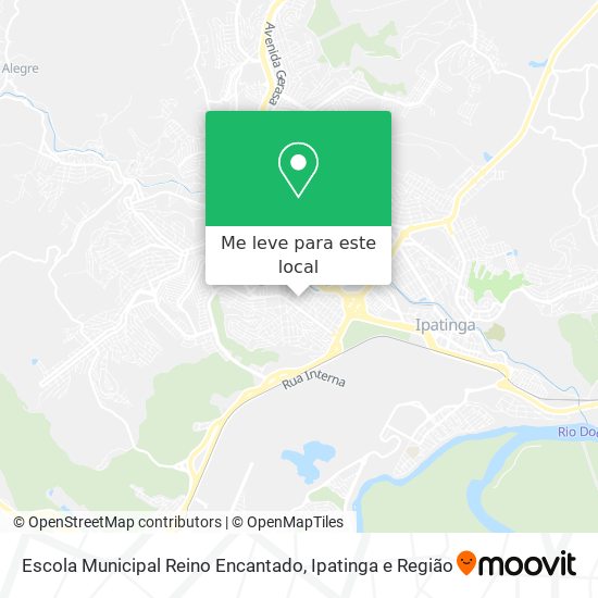 Escola Municipal Reino Encantado mapa