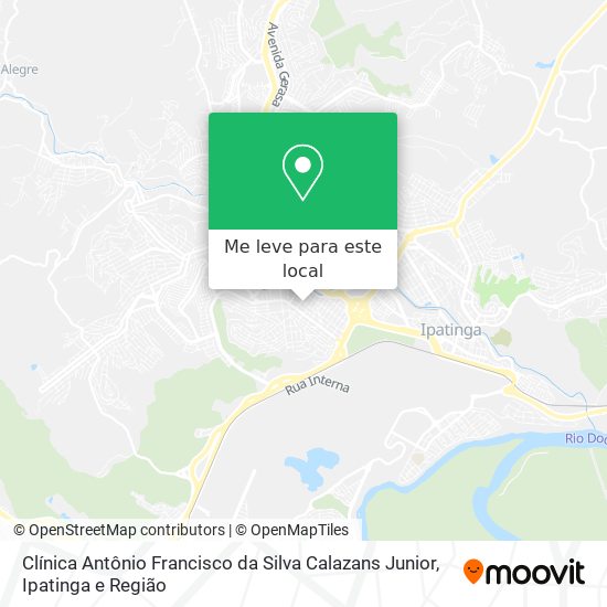 Clínica Antônio Francisco da Silva Calazans Junior mapa